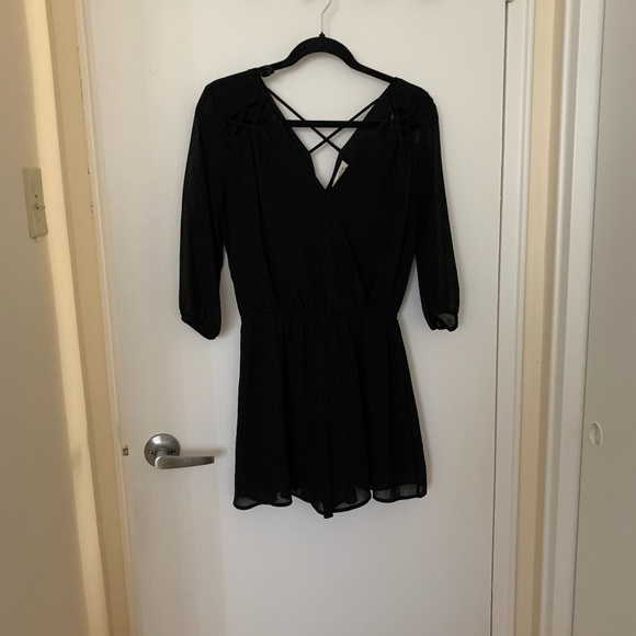 Monteau Black Romper - Picture 1 of 4